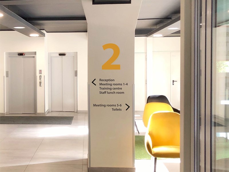 Wall Directory Examples Transform Your Office with Wall Graphics | Sign Logic