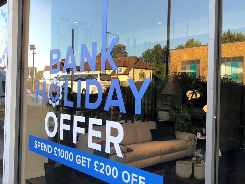 Window Promo Design Custom Window Graphics & Frosting | Northampton | Sign Logic