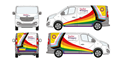 Pride Flag Van Wrapping for Taylor Wimpey
