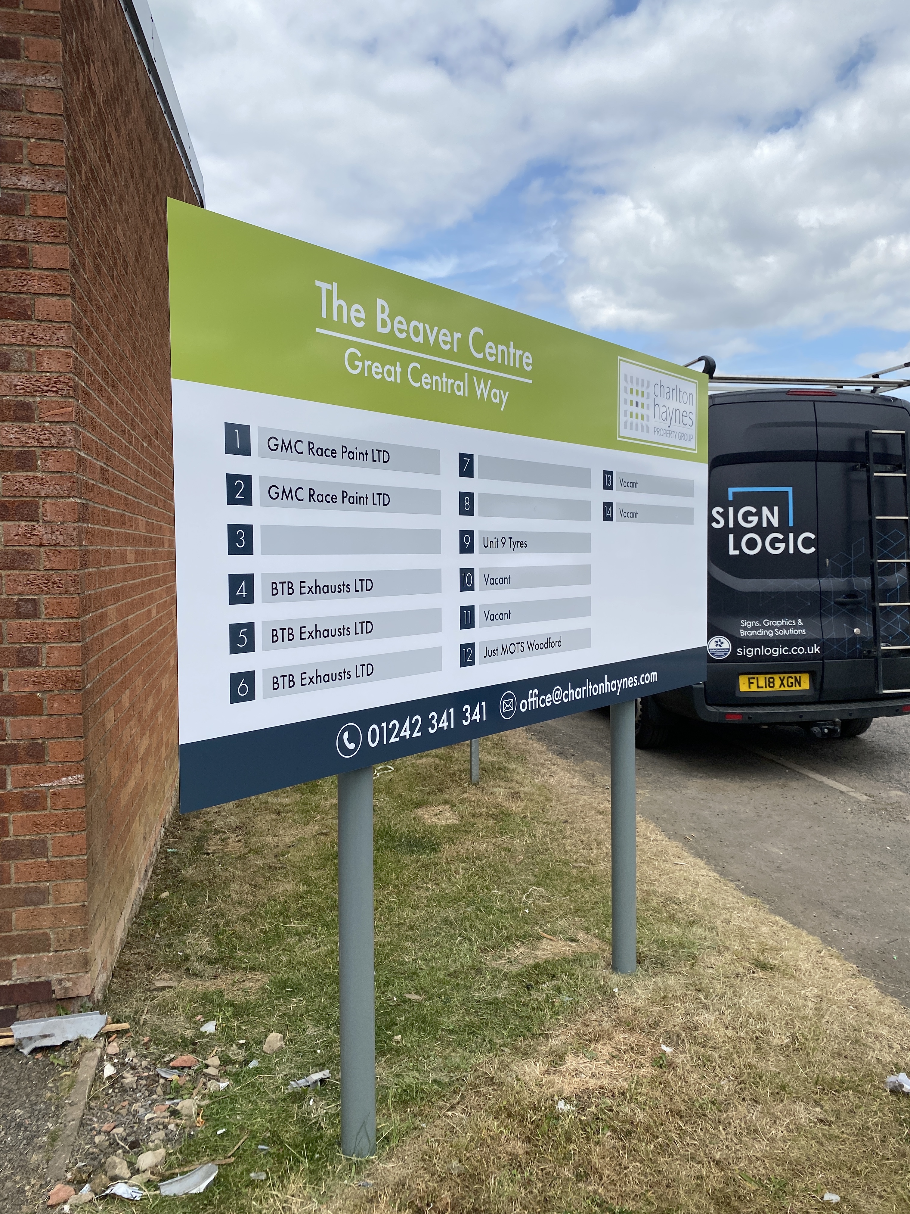 exterior wayfinding signs