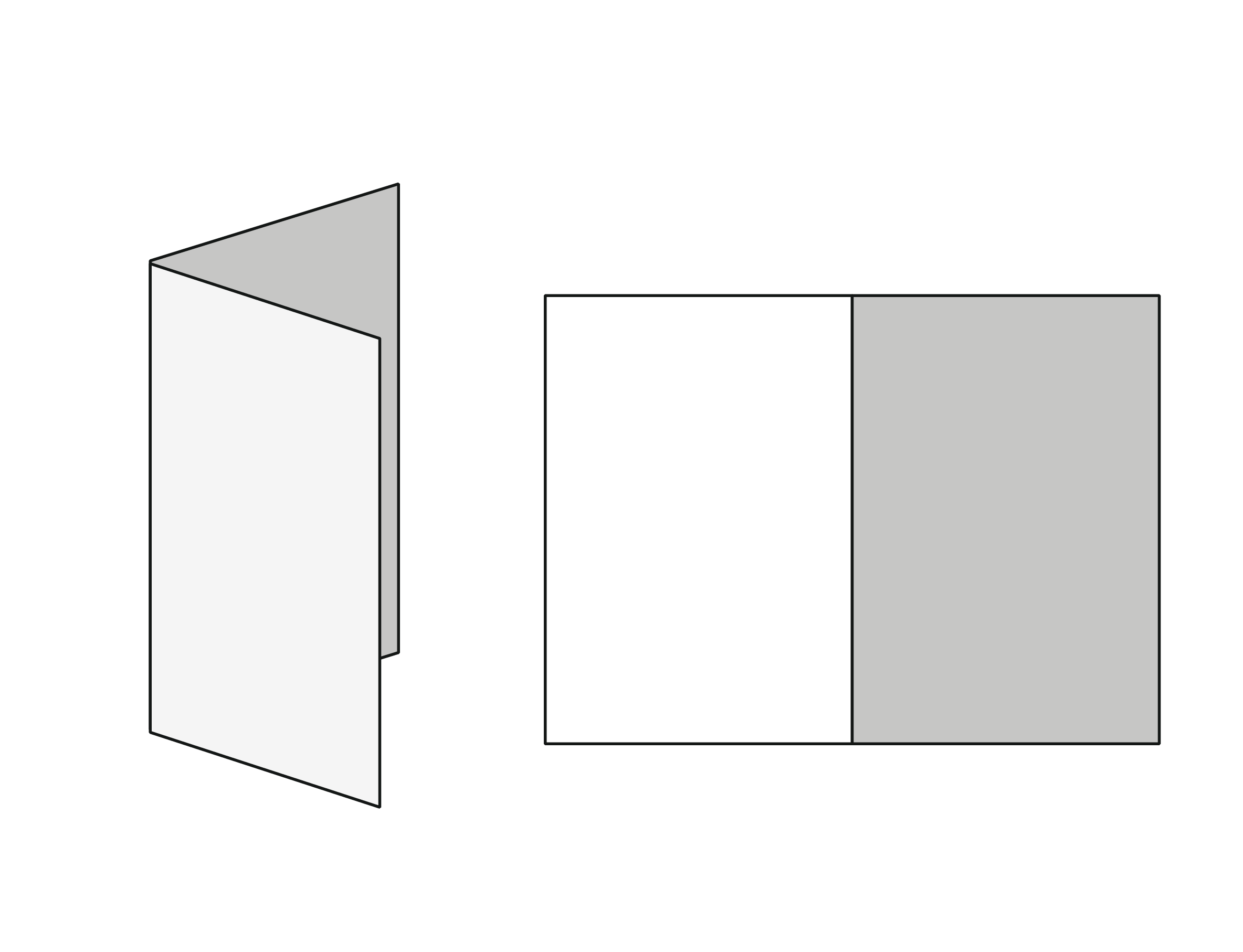 half folded leaflet printing
