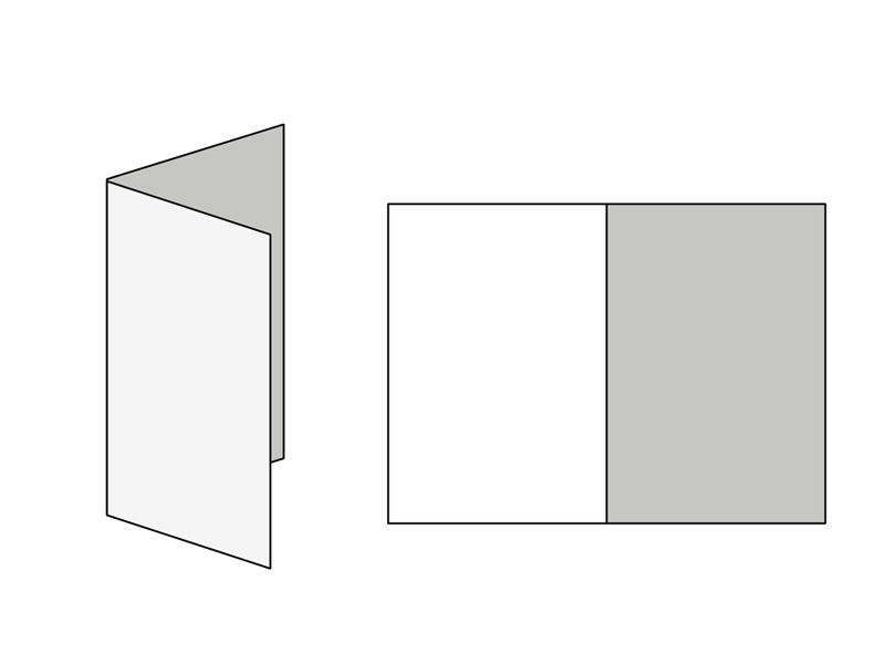 half folded leaflet printing