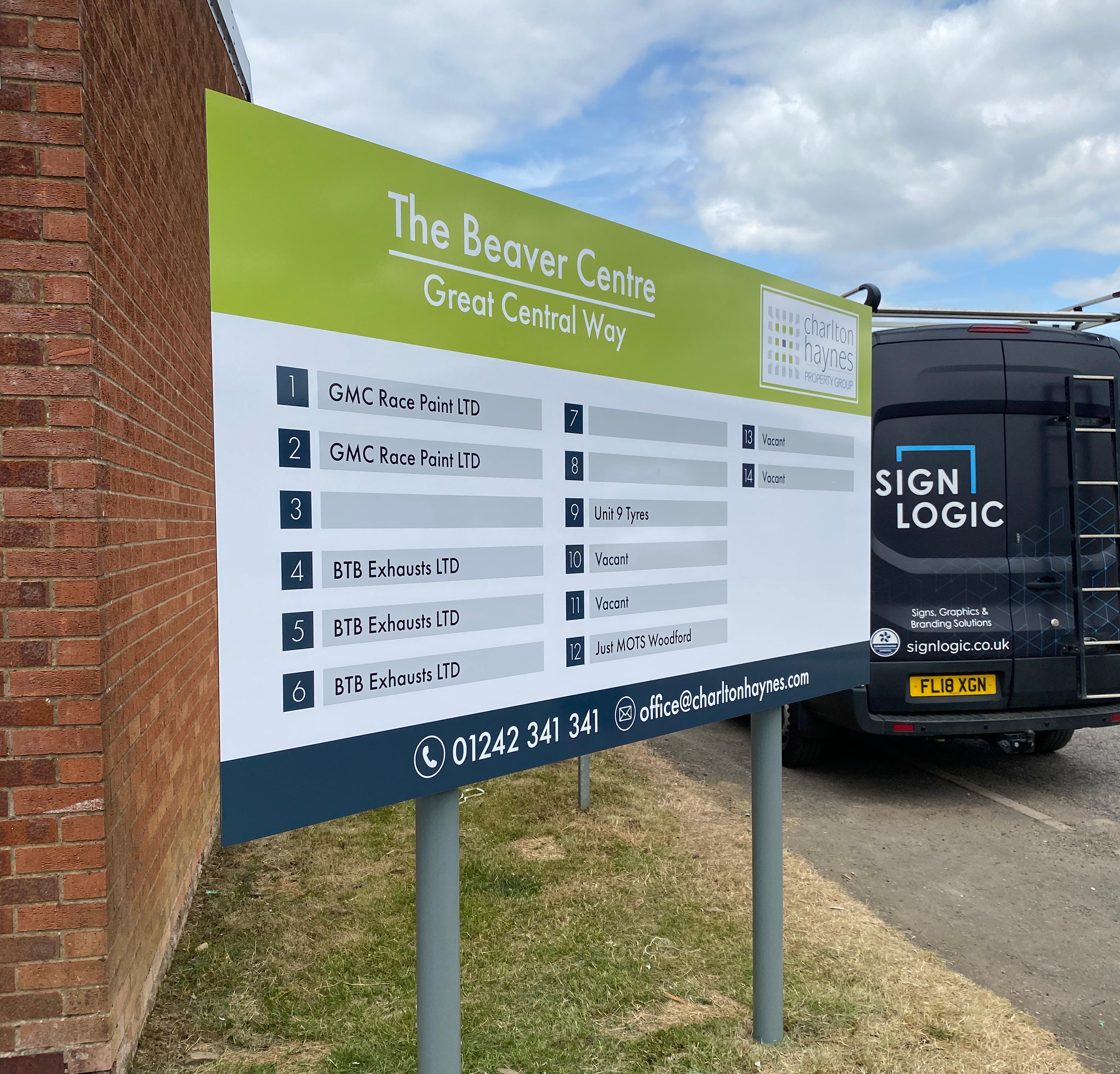 signs for industrial estate